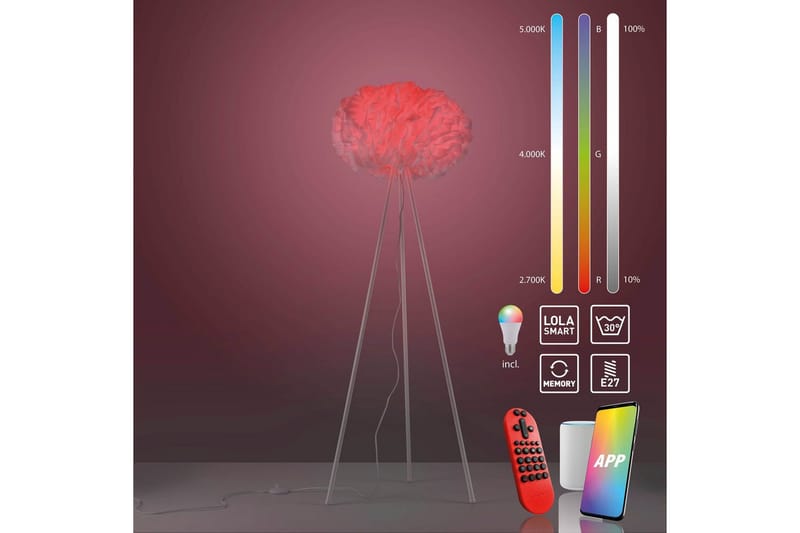 Golvlampa Lolasmart Naomi - 47x140x47 cm - Belysning - Lampor & belysning inomhus - Golvlampa