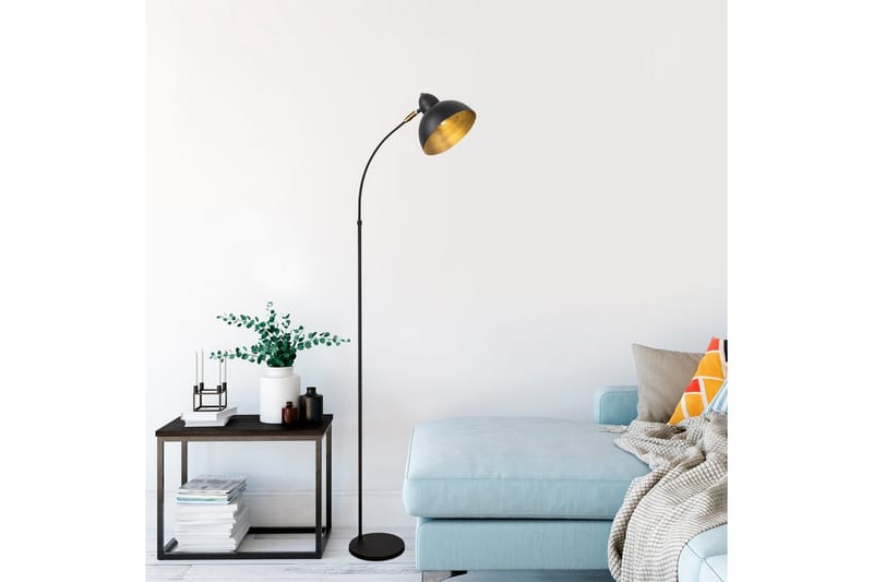 Golvlampa Masatsune Svart / Antik - Svart / Antik - Belysning - Lampor & belysning inomhus - Golvlampa
