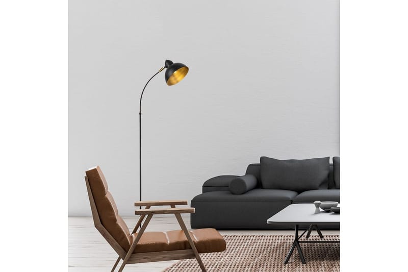 Golvlampa Masatsune Svart / Antik - Svart / Antik - Belysning - Lampor & belysning inomhus - Golvlampa