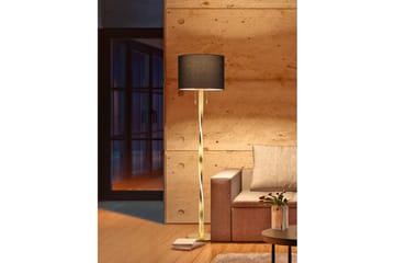 Golvlampa Nandor - Svart/guld - Belysning - Lampor & belysning inomhus - Golvlampa