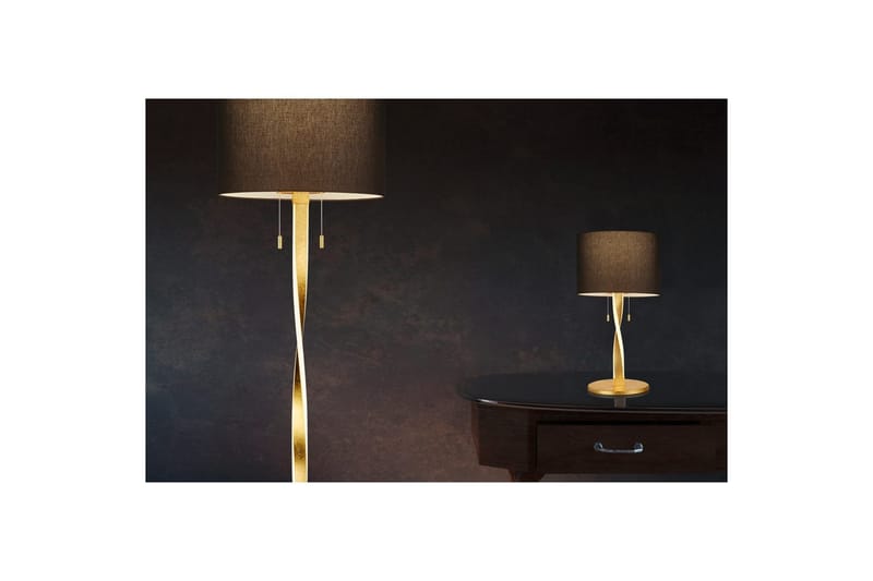 Golvlampa Nandor - Svart/guld - Belysning - Lampor & belysning inomhus - Golvlampa
