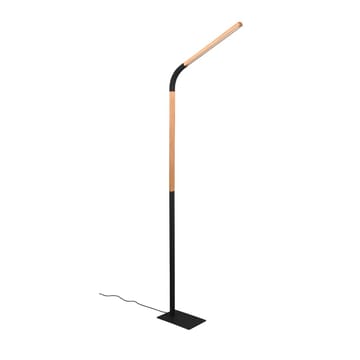 Golvlampa Norris - Mattsvart/trä - Belysning - Lampor & belysning inomhus - Golvlampa