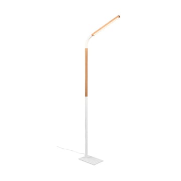 Golvlampa Norris - Mattvit/trä - Belysning - Lampor & belysning inomhus - Golvlampa