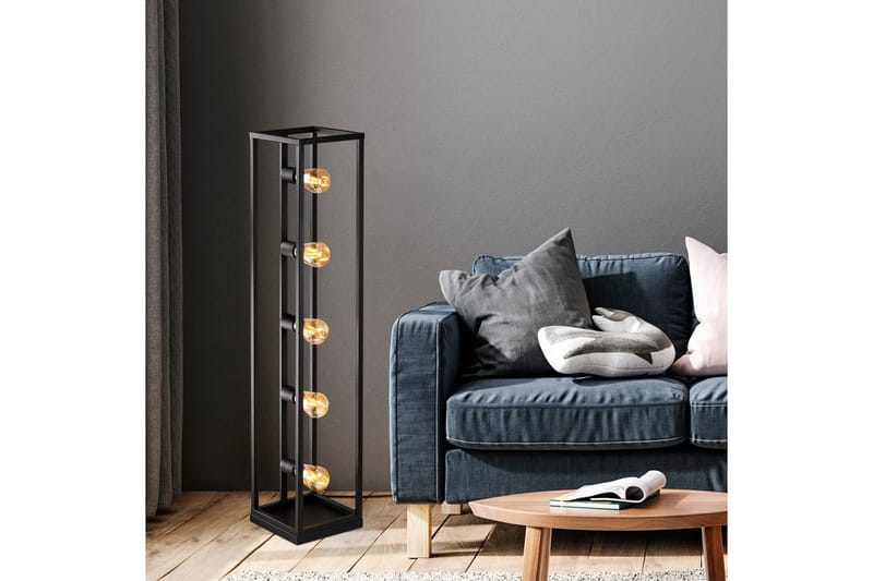 Golvlampa Orika Svart - Svart - Belysning - Lampor & belysning inomhus - Golvlampa