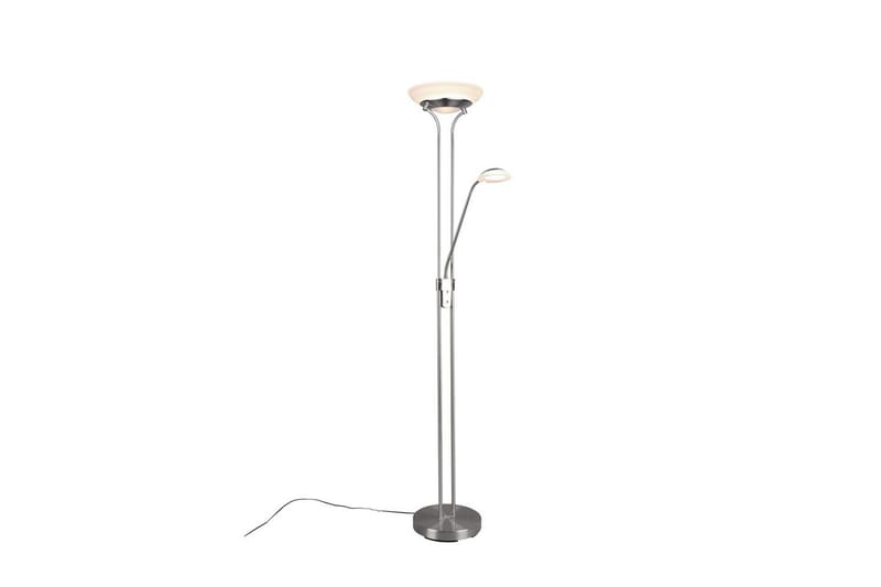 Golvlampa Orson, Borstad stål