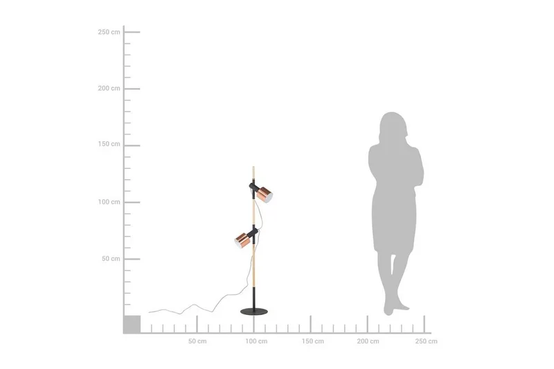 Owens Golvlampa 130 cm - Svart - Belysning - Lampor & belysning inomhus - Golvlampa