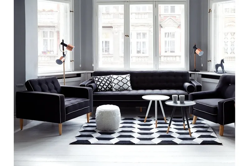 Owens Golvlampa 130 cm, Svart