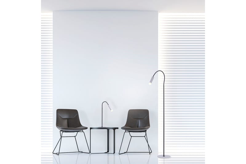 PURE-GEMIN golvlampa, aluminium - Grå - Belysning - Lampor & belysning inomhus - Golvlampa