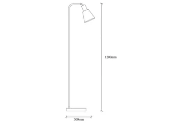 Golvlampa Quintra Svart / Vintage - 30 x 22 cm - Belysning - Lampor & belysning inomhus - Golvlampa