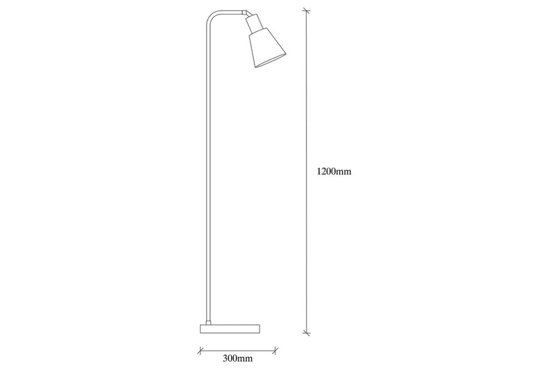 Golvlampa Quintra Svart / Vintage - 30 x 22 cm - Belysning - Lampor & belysning inomhus - Golvlampa