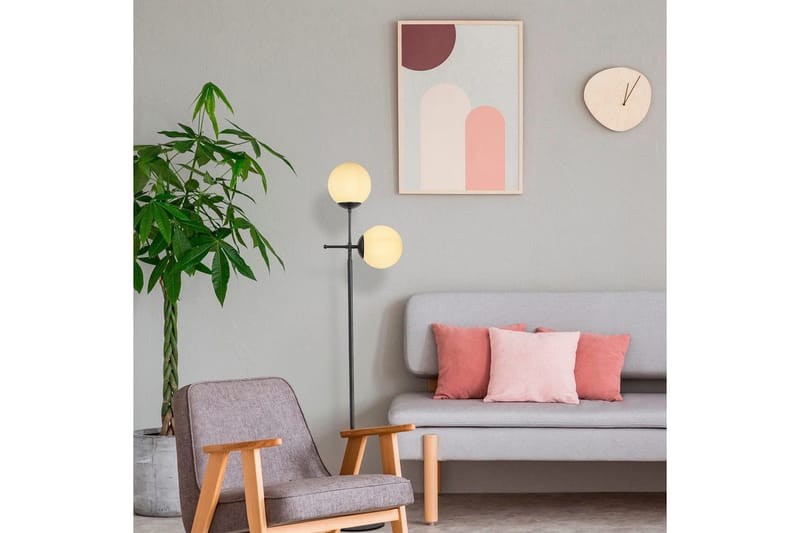 Golvlampa Ranpal Svart - Svart - Belysning - Lampor & belysning inomhus - Golvlampa