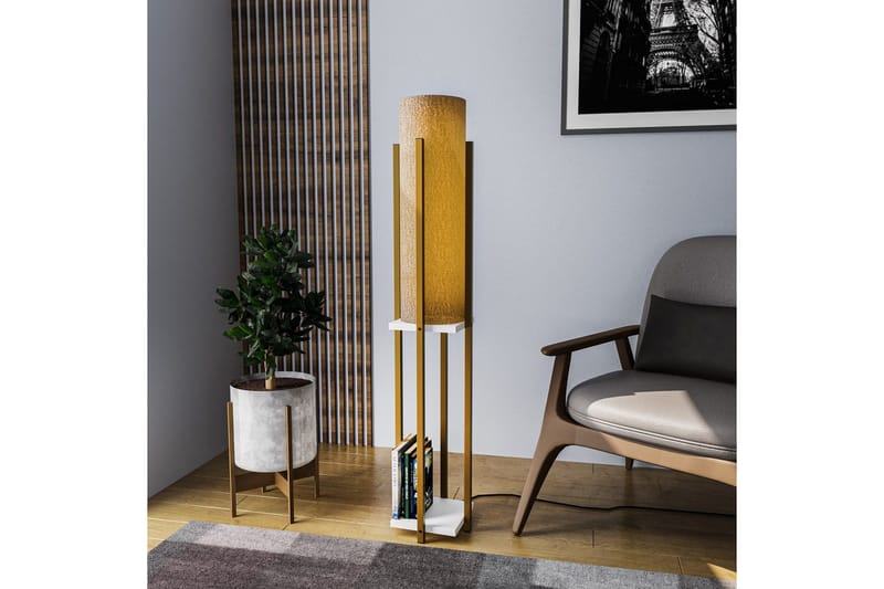 Golvlampa Ratmo Sudampa (Hyllhöjd: 60 cm) Rany / Vit 2 - Rany / Vit 2 - Belysning - Lampor & belysning inomhus - Golvlampa