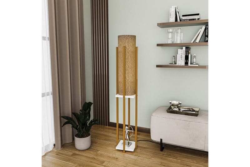 Golvlampa Ratmo Sudampa (Hyllhöjd: 60 cm) Rany / Vit 2 - Rany / Vit 2 - Belysning - Lampor & belysning inomhus - Golvlampa