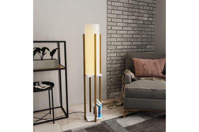 Golvlampa Ratmo Sudampa (Hyllhöjd: 60 cm) Rany / Vit - Rany / Vit - Belysning - Lampor & belysning inomhus - Golvlampa