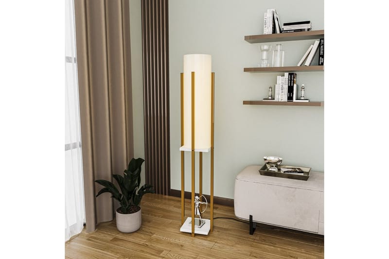 Golvlampa Ratmo Sudampa (Hyllhöjd: 60 cm) Rany / Vit - Rany / Vit - Belysning - Lampor & belysning inomhus - Golvlampa