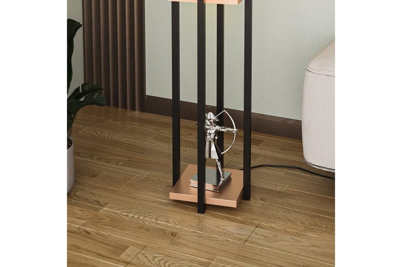 Golvlampa Ratmo Sudampa (Hyllhöjd: 60 cm) Svart / Koppar 2 - Svart / Koppar 2 - Belysning - Lampor & belysning inomhus - Golvlampa