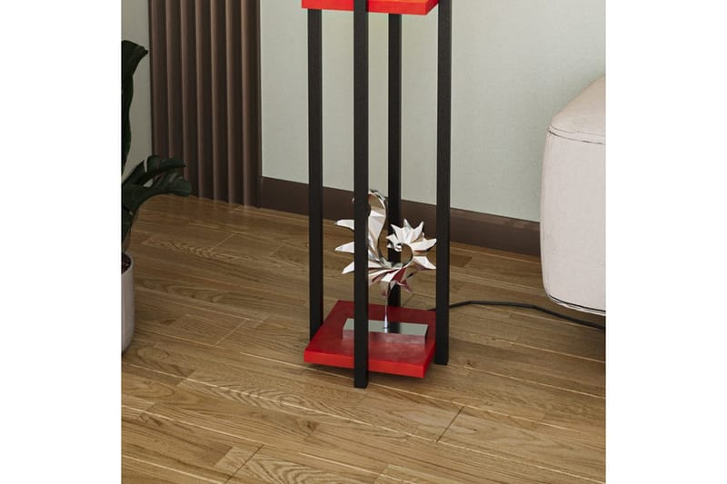 Golvlampa Ratmo Sudampa (Hyllhöjd: 60 cm) Svart / Röd - Svart / Röd - Belysning - Lampor & belysning inomhus - Golvlampa