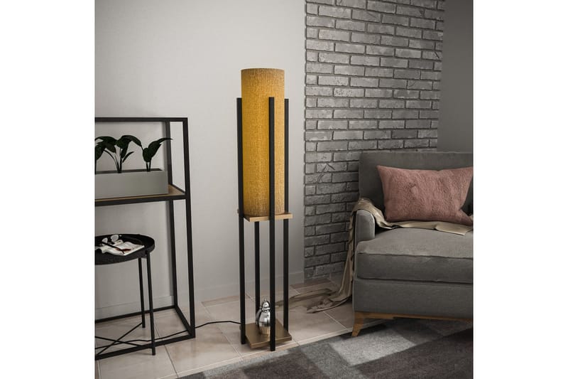 Golvlampa Ratmo Sudampa (Hyllhöjd: 60 cm) Svart / Rany - Svart / Rany - Belysning - Lampor & belysning inomhus - Golvlampa