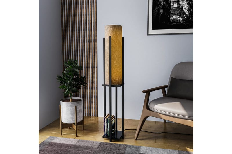 Golvlampa Ratmo Sudampa (Hyllhöjd: 60 cm) Svart - Svart - Belysning - Lampor & belysning inomhus - Golvlampa