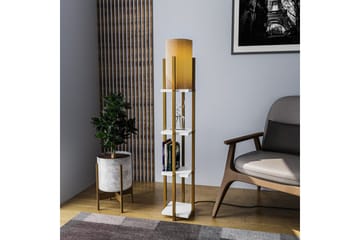 Golvlampa Ratmo Sudampa Lumi (Hyllhöjd: 29 cm) Rany / Vit Koppar