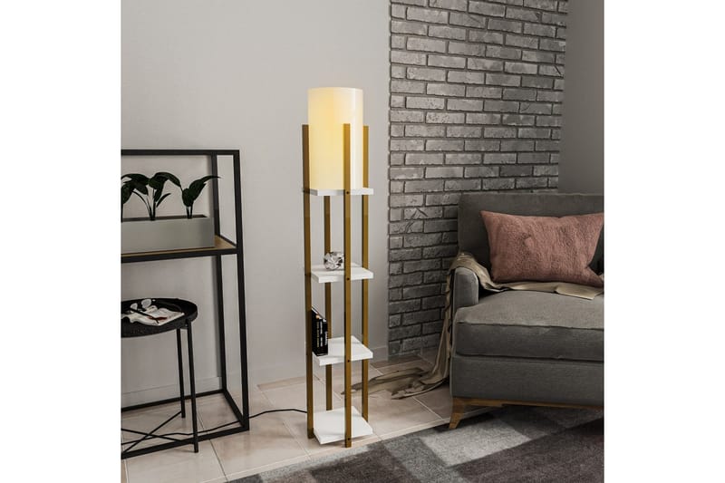 Golvlampa Ratmo Sudampa Lumi (Hyllhöjd: 29 cm) Rany / Vit - Rany / Vit - Belysning - Lampor & belysning inomhus - Golvlampa