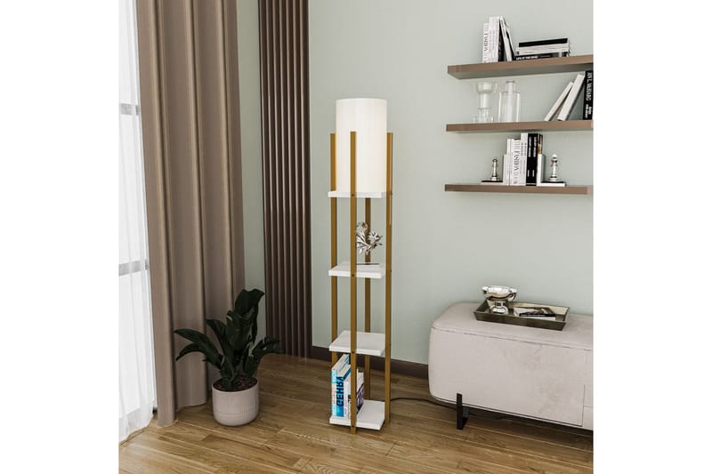 Golvlampa Ratmo Sudampa Lumi (Hyllhöjd: 29 cm) Rany / Vit - Rany / Vit - Belysning - Lampor & belysning inomhus - Golvlampa