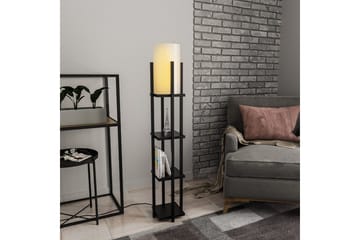 Golvlampa Ratmo Sudampa Lumi (Hyllhöjd: 29 cm) Svart Beige - Svart Beige - Belysning - Lampor & belysning inomhus - Golvlampa