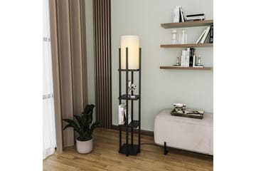 Golvlampa Ratmo Sudampa Lumi (Hyllhöjd: 29 cm) Svart Beige - Svart Beige - Belysning - Lampor & belysning inomhus - Golvlampa