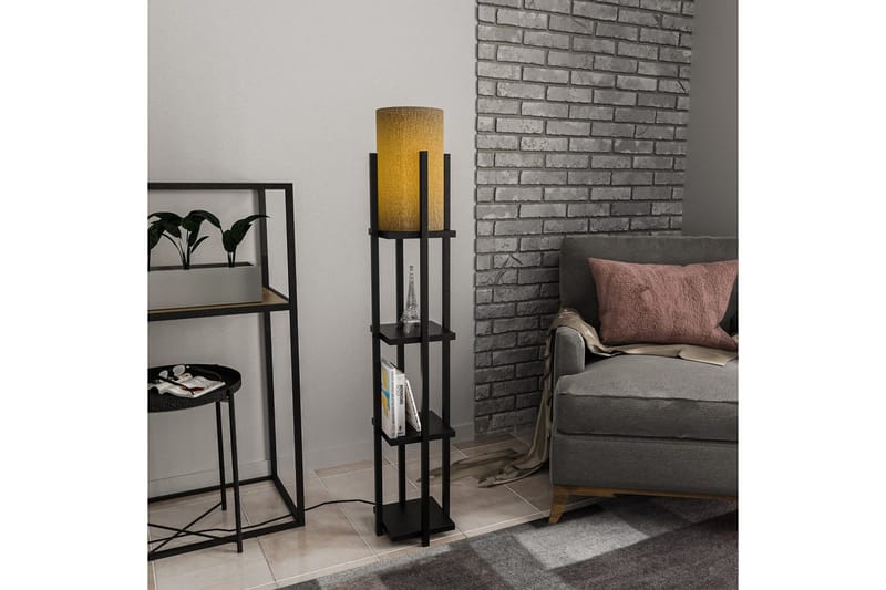 Golvlampa Ratmo Sudampa Lumi (Hyllhöjd: 29 cm) Svart Koppar - Svart Koppar - Belysning - Lampor & belysning inomhus - Golvlampa