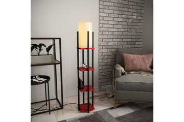 Golvlampa Ratmo Sudampa Lumi (Hyllhöjd: 29 cm) Svart / Röd Beige - Svart / Röd Beige - Belysning - Lampor & belysning inomhus - Golvlampa