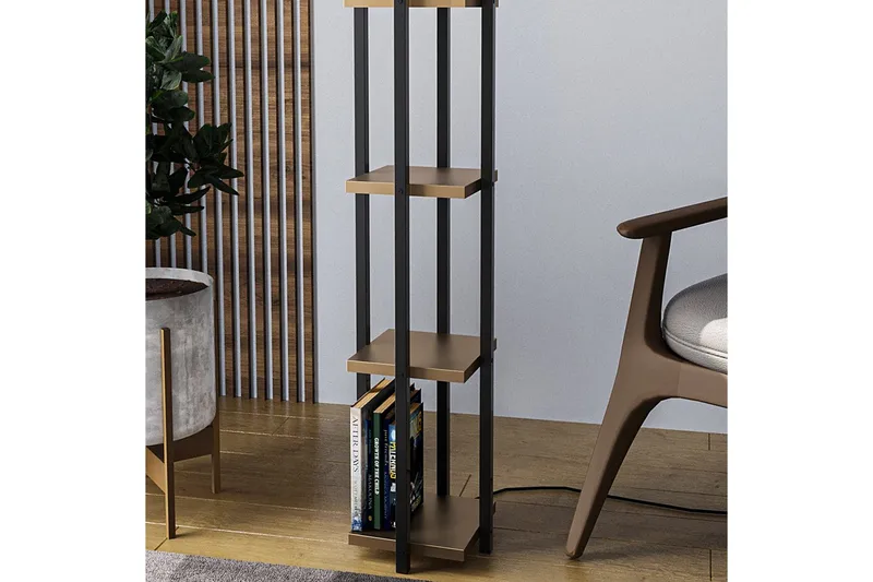 Golvlampa Ratmo Sudampa Lumi (Hyllhöjd: 29 cm) Svart / Rany - Svart / Rany - Belysning - Lampor & belysning inomhus - Golvlampa