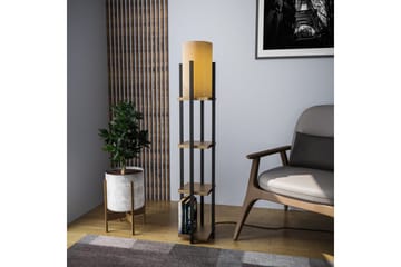 Golvlampa Ratmo Sudampa Lumi (Hyllhöjd: 29 cm) Svart / Ranykoppar
