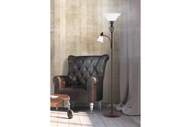 Rostica Golvlampa uplight E27 + E14 - Belysning - Lampor & belysning inomhus - Golvlampa