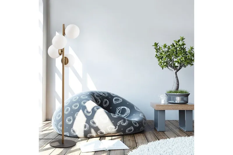 Golvlampa Rysta Rany - Guld - Belysning - Lampor & belysning inomhus - Golvlampa