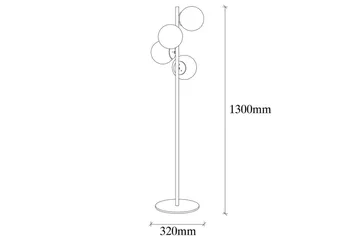 Golvlampa Rysta Rany - Guld - Belysning - Lampor & belysning inomhus - Golvlampa