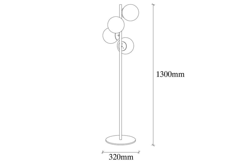 Golvlampa Rysta Rany - Guld - Belysning - Lampor & belysning inomhus - Golvlampa