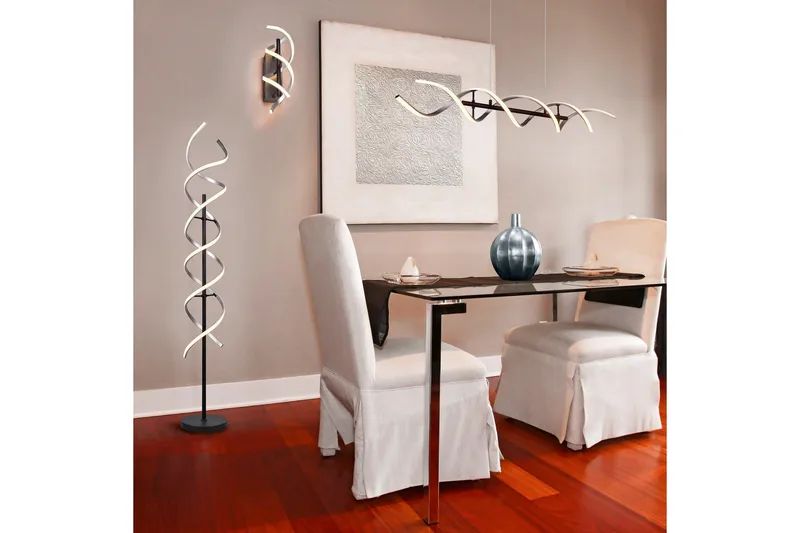 Sequence LED Golvlampa borstad aluminium/ mattsvart - Borstad aluminium/Matt svart - Belysning - Lampor & belysning inomhus - Golvlampa