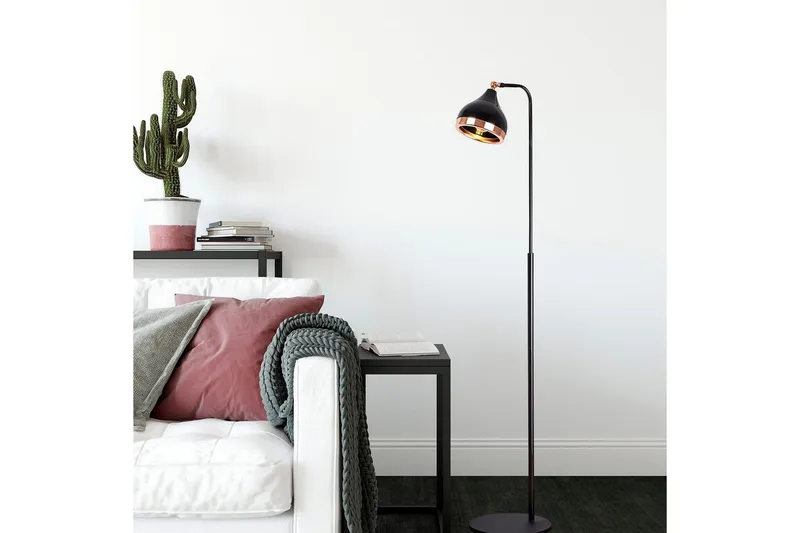 Golvlampa Soodx Svart / Koppar - Koppar/Svart - Belysning - Lampor & belysning inomhus - Golvlampa