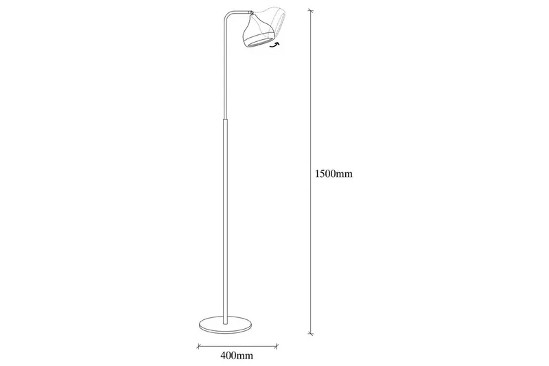 Golvlampa Soodx Svart / Koppar - Koppar/Svart - Belysning - Lampor & belysning inomhus - Golvlampa