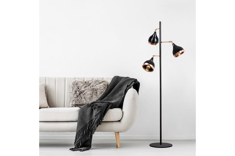 Golvlampa Soodx Svart / Koppar - Koppar/Svart - Belysning - Lampor & belysning inomhus - Golvlampa