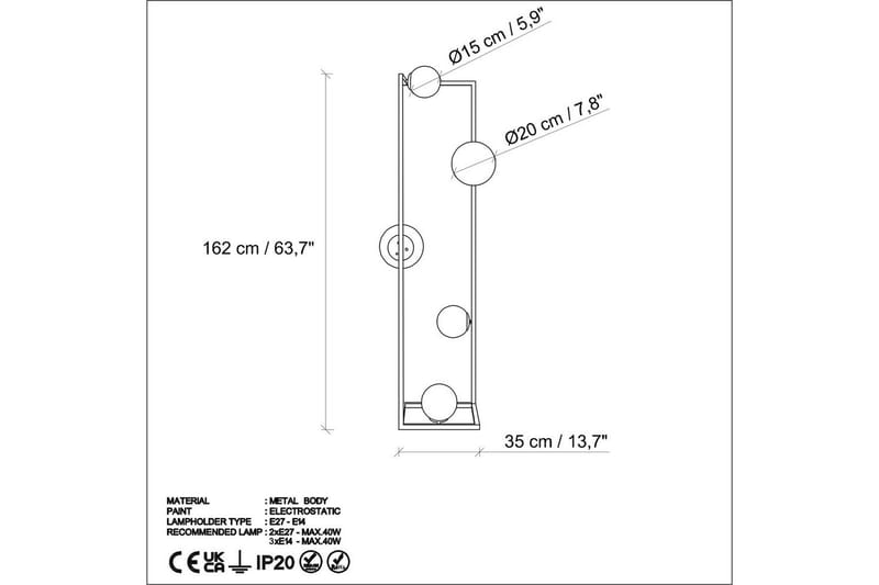 Golvlampa Sosri Rany - Rany - Belysning - Lampor & belysning inomhus - Golvlampa