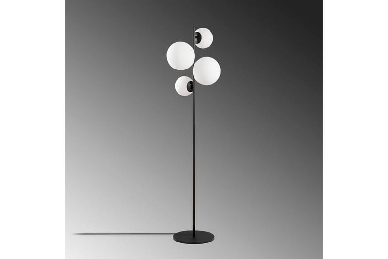 Golvlampa Subin Svart / Vit - Svart / Vit - Belysning - Lampor & belysning inomhus - Golvlampa