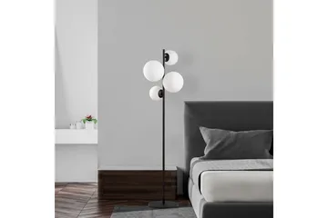 Golvlampa Subin Svart / Vit - Svart / Vit - Belysning - Lampor & belysning inomhus - Golvlampa