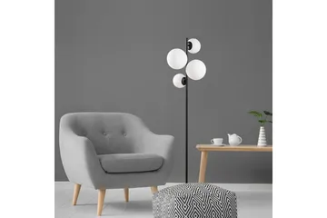 Golvlampa Subin Svart / Vit - Svart / Vit - Belysning - Lampor & belysning inomhus - Golvlampa