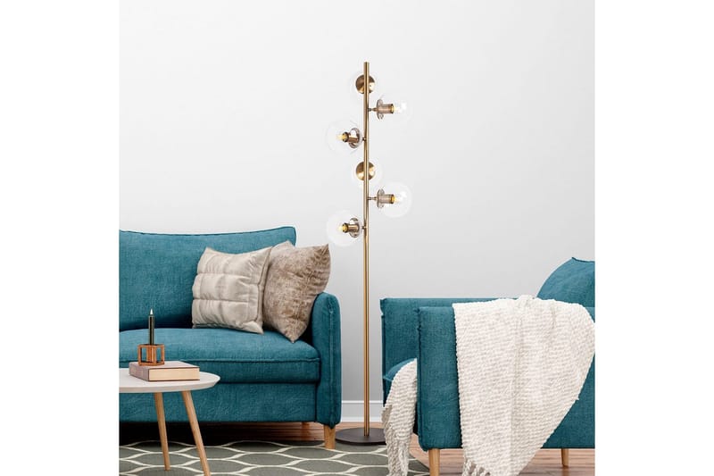 Golvlampa Subin Vintage Transparent - Vintage Transparent - Belysning - Lampor & belysning inomhus - Golvlampa