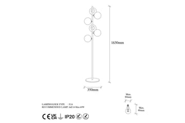 Golvlampa Subin Vintage Transparent - Vintage Transparent - Belysning - Lampor & belysning inomhus - Golvlampa