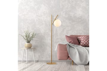 Golvlampa Thevon Gold - Guld - Belysning - Lampor & belysning inomhus - Golvlampa
