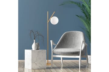 Golvlampa Thevon Gold - Guld - Belysning - Lampor & belysning inomhus - Golvlampa