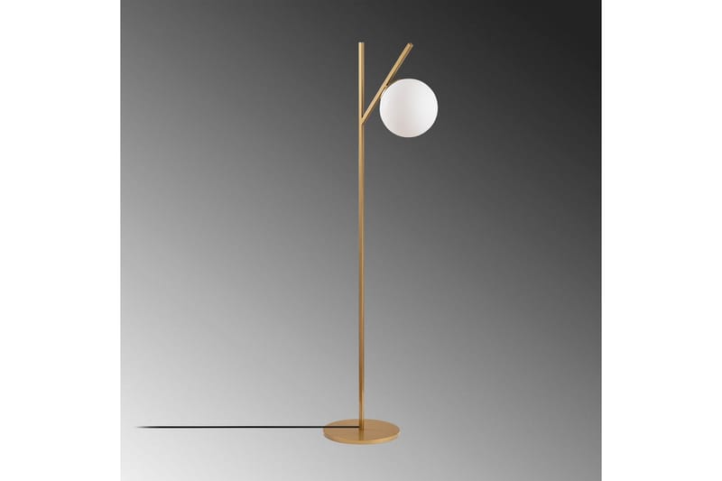 Golvlampa Thevon Gold - Guld - Belysning - Lampor & belysning inomhus - Golvlampa