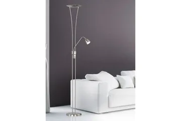 Golvlampa TRIO Arizona Borstad stål - Borstad stål - Belysning - Lampor & belysning inomhus - Golvlampa